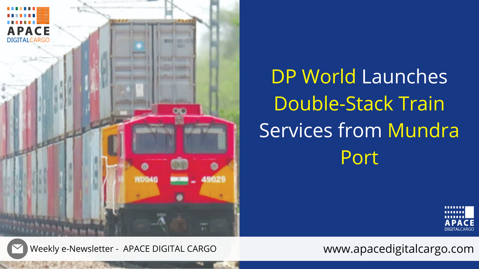 DP World Launches Double-Stack Train Services from Mundra Port