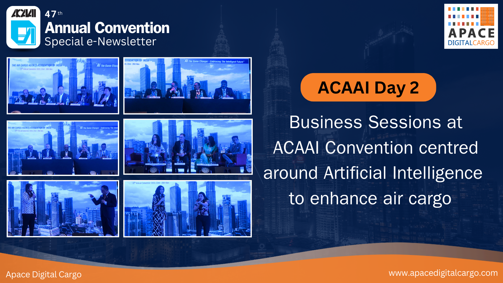 ACAAI Day 2 - Business Sessions at ACAAI Convention centred around Artificial Intelligence to enhance air cargo